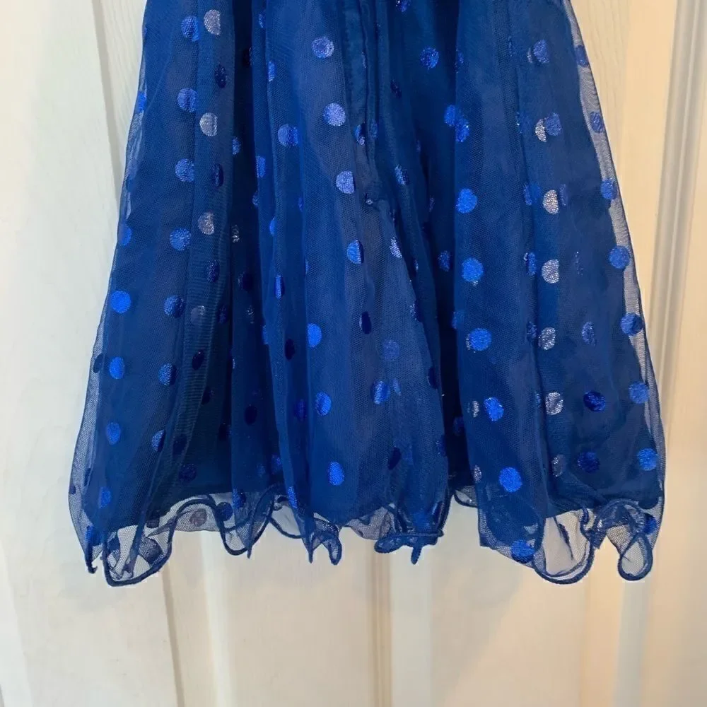 Jessica Ann Blue and Black Party Dress Size 2t